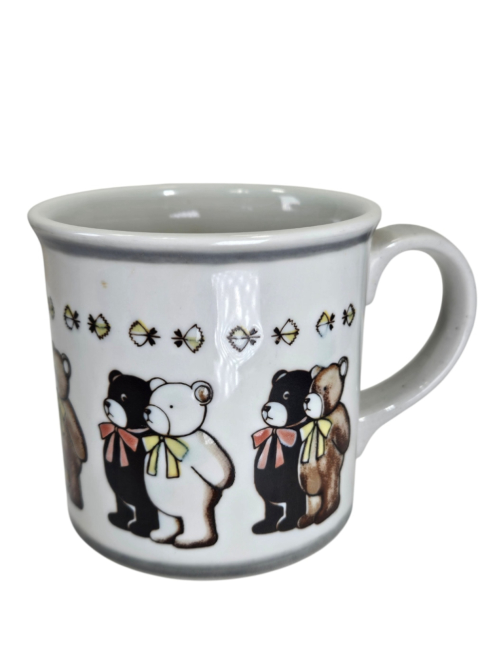 Vintage Otagiri Teddy Bear Mug Stoneware Coffee Cup Made in Japan 80's Whimsy